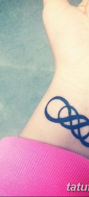 фото тату двойная бесконечность от 09.12.2017 №051 — tattoo double infinity — tatufoto.com