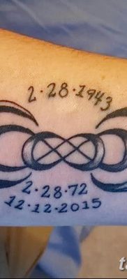 фото тату двойная бесконечность от 09.12.2017 №054 — tattoo double infinity — tatufoto.com