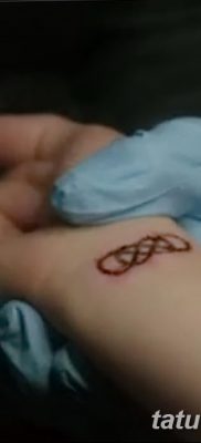 фото тату двойная бесконечность от 09.12.2017 №067 — tattoo double infinity — tatufoto.com