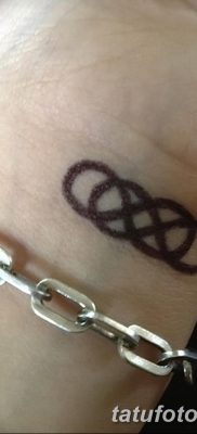 фото тату двойная бесконечность от 09.12.2017 №070 — tattoo double infinity — tatufoto.com