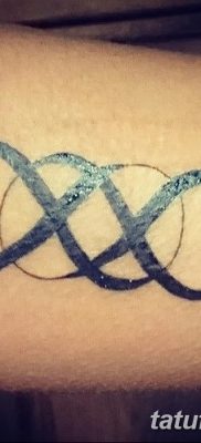 фото тату двойная бесконечность от 09.12.2017 №076 — tattoo double infinity — tatufoto.com