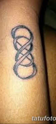 фото тату двойная бесконечность от 09.12.2017 №080 — tattoo double infinity — tatufoto.com
