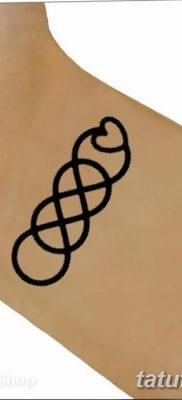 фото тату двойная бесконечность от 09.12.2017 №084 — tattoo double infinity — tatufoto.com