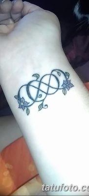 фото тату двойная бесконечность от 09.12.2017 №101 — tattoo double infinity — tatufoto.com