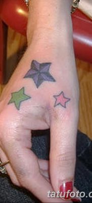 фото тату звездочки на руке от 21.12.2017 №070 — tattoo stars on hand — tatufoto.com