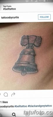 фото тату колокол от 19.12.2017 №012 — tattoo bell — tatufoto.com