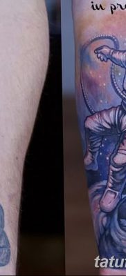 фото тату космонавт от 25.12.2017 №001 — cosmonaut tattoo — tatufoto.com