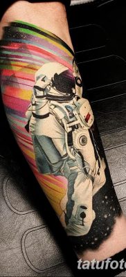 фото тату космонавт от 25.12.2017 №020 — cosmonaut tattoo — tatufoto.com