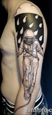фото тату космонавт от 25.12.2017 №027 — cosmonaut tattoo — tatufoto.com