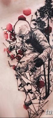 фото тату космонавт от 25.12.2017 №056 — cosmonaut tattoo — tatufoto.com