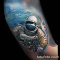 фото тату космонавт от 25.12.2017 №089 - cosmonaut tattoo - tatufoto.com