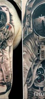 фото тату космонавт от 25.12.2017 №091 — cosmonaut tattoo — tatufoto.com