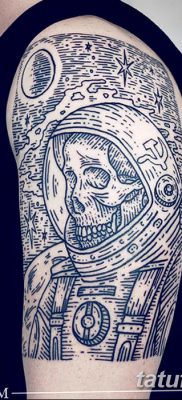 фото тату космонавт от 25.12.2017 №102 — cosmonaut tattoo — tatufoto.com