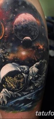 фото тату космонавт от 25.12.2017 №103 — cosmonaut tattoo — tatufoto.com