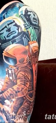 фото тату космонавт от 25.12.2017 №115 — cosmonaut tattoo — tatufoto.com