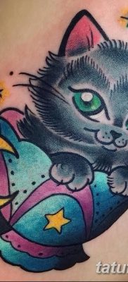 фото тату котенок от 22.12.2017 №006 — tattoo kitten — tatufoto.com