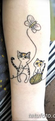 фото тату котенок от 22.12.2017 №032 — tattoo kitten — tatufoto.com