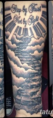 фото тату лестница в небо от 20.12.2017 №017 — tattoo ladder to the sky — tatufoto.com