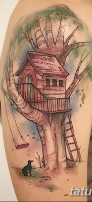 фото тату лестница в небо от 20.12.2017 №042 — tattoo ladder to the sky — tatufoto.com