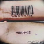 фото тату штрих-код от 21.12.2017 №005 - tattoo barcode - tatufoto.com