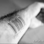 фото тату штрих-код от 21.12.2017 №012 - tattoo barcode - tatufoto.com