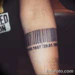фото тату штрих-код от 21.12.2017 №029 - tattoo barcode - tatufoto.com
