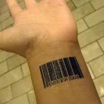 фото тату штрих-код от 21.12.2017 №052 - tattoo barcode - tatufoto.com