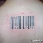 фото тату штрих-код от 21.12.2017 №070 - tattoo barcode - tatufoto.com