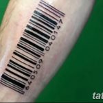 фото тату штрих-код от 21.12.2017 №075 - tattoo barcode - tatufoto.com