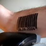 фото тату штрих-код от 21.12.2017 №095 - tattoo barcode - tatufoto.com