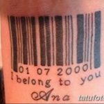 фото тату штрих-код от 21.12.2017 №100 - tattoo barcode - tatufoto.com
