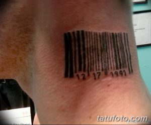 фото тату штрих-код от 21.12.2017 №109 - tattoo barcode - tatufoto.com