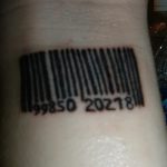 фото тату штрих-код от 21.12.2017 №112 - tattoo barcode - tatufoto.com