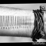 фото тату штрих-код от 21.12.2017 №140 - tattoo barcode - tatufoto.com