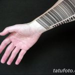 фото тату штрих-код от 21.12.2017 №147 - tattoo barcode - tatufoto.com