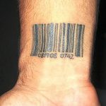 фото тату штрих-код от 21.12.2017 №157 - tattoo barcode - tatufoto.com