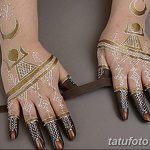 фото Белое мехенди от 13.01.2018 №026 - White mehendi - tatufoto.com