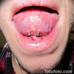 фото Пирсинг языка от 03.02.2018 №078 - tongue piercing - tatufoto.com