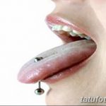 фото Пирсинг языка от 03.02.2018 №090 - tongue piercing - tatufoto.com