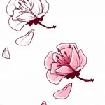 фото Эскизы тату Сакура от 27.01.2018 №038 - Sketches of Sakura tattoo - tatufoto.com