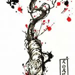 фото Эскизы тату Сакура от 27.01.2018 №058 - Sketches of Sakura tattoo - tatufoto.com