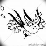 фото Эскизы тату Сакура от 27.01.2018 №061 - Sketches of Sakura tattoo - tatufoto.com