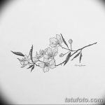 фото Эскизы тату Сакура от 27.01.2018 №070 - Sketches of Sakura tattoo - tatufoto.com