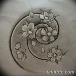 фото Эскизы тату Сакура от 27.01.2018 №076 - Sketches of Sakura tattoo - tatufoto.com