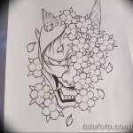 фото Эскизы тату Сакура от 27.01.2018 №077 - Sketches of Sakura tattoo - tatufoto.com