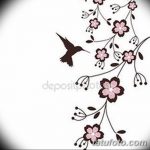 фото Эскизы тату Сакура от 27.01.2018 №085 - Sketches of Sakura tattoo - tatufoto.com