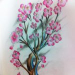 фото Эскизы тату Сакура от 27.01.2018 №095 - Sketches of Sakura tattoo - tatufoto.com