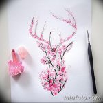 фото Эскизы тату Сакура от 27.01.2018 №100 - Sketches of Sakura tattoo - tatufoto.com