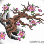 фото Эскизы тату Сакура от 27.01.2018 №110 - Sketches of Sakura tattoo - tatufoto.com