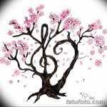 фото Эскизы тату Сакура от 27.01.2018 №117 - Sketches of Sakura tattoo - tatufoto.com